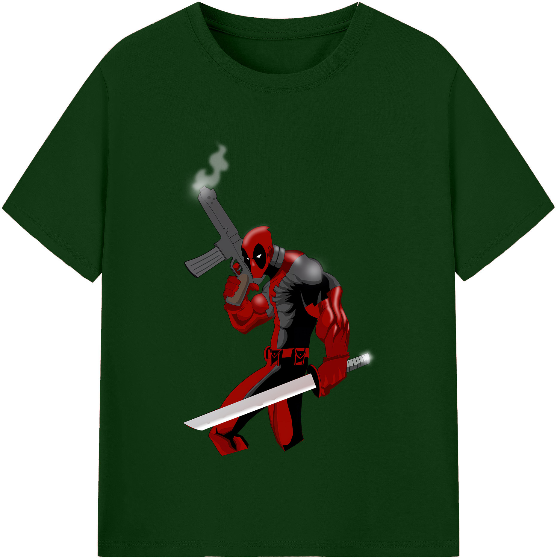 （画像用） Deadpool デッドプール 綿100％半袖Tシャツ（フロントプリント）